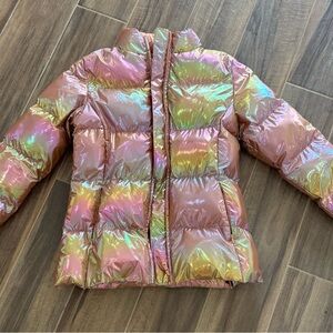 Fabletics Multicolor Iridescent Puffer Jacket